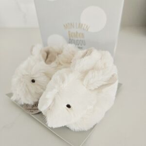 MON LAPIN Bonbon DouDou Compagnie Paris Bunny Slipper Booties NEW